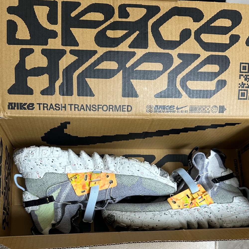 Nike Space Hippie Sneakers - Gray and Orange